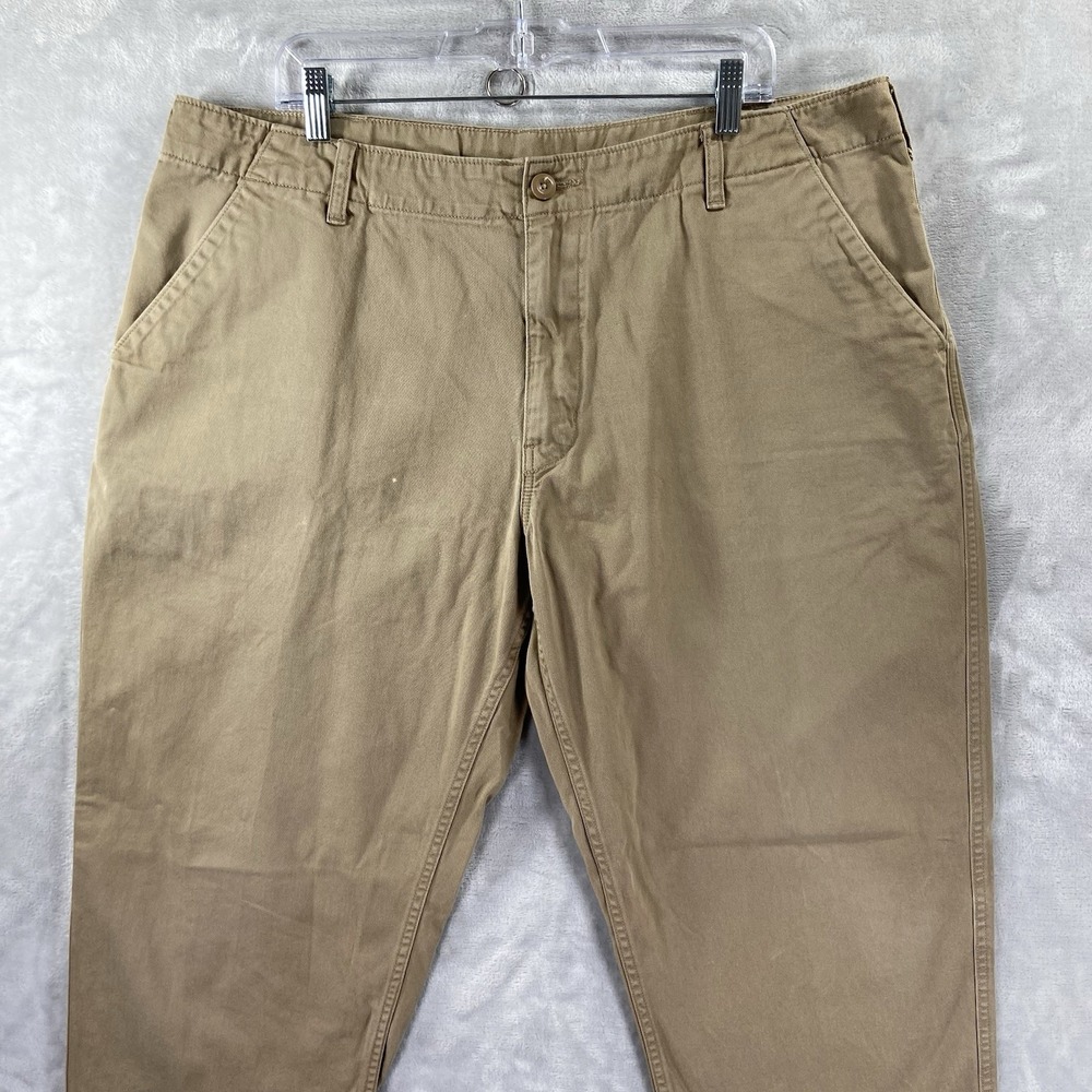 Patagonia Pants men's 40x30 Four Canyons Twill Chino Organic Cotton Brown Hiking - Picture 2 of 16